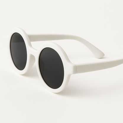 Classic White Kids’ Sunglasses – UV Protection with Style
