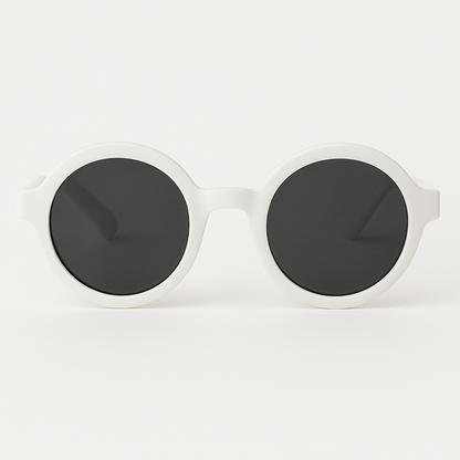 Classic White Kids’ Sunglasses – UV Protection with Style