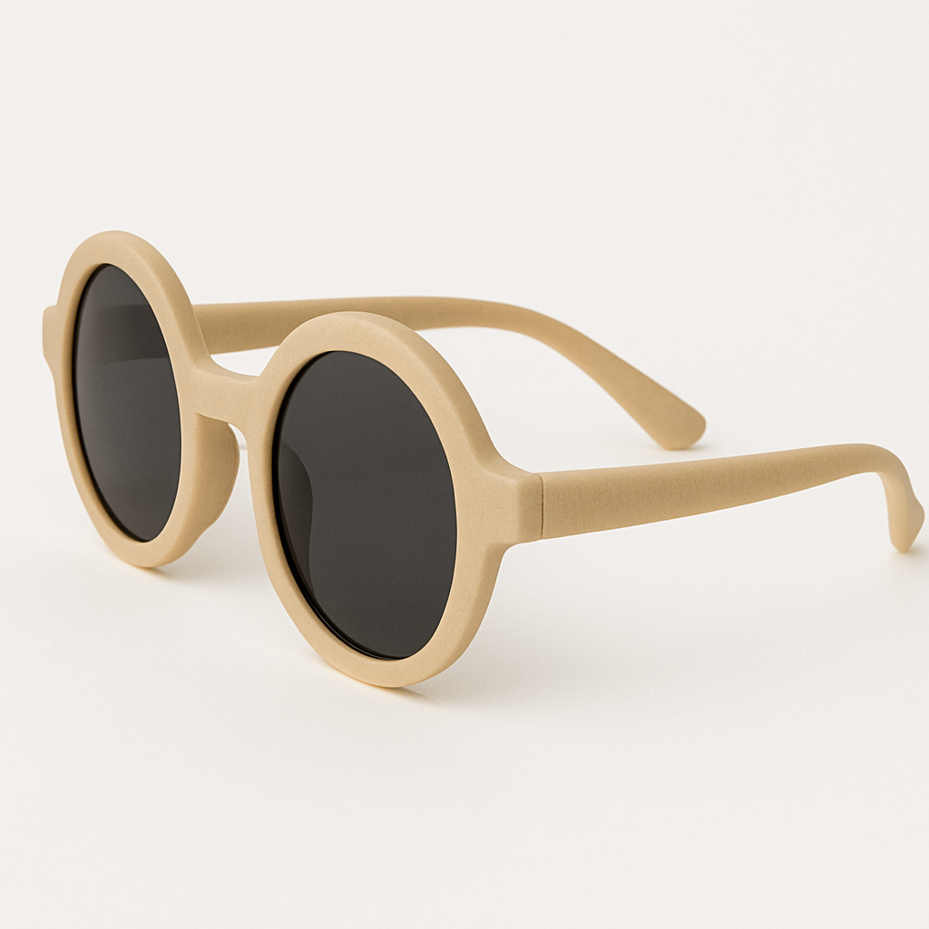 Beige Kids’ Sunglasses – Soft Style, Strong Protection