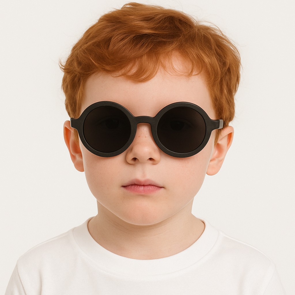 Lunettes de soleil noires pour enfants – Style audacieux, protection UV maximale