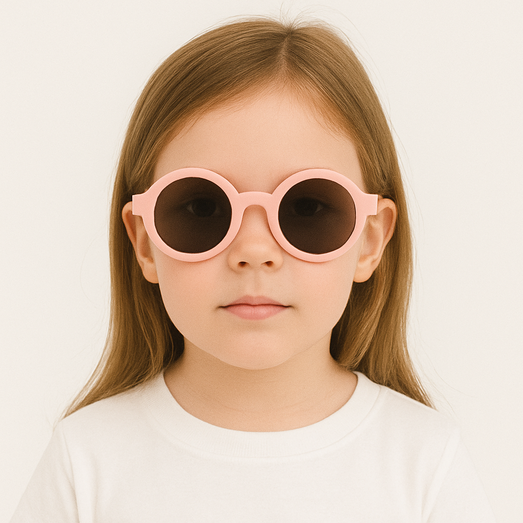 Lunettes de soleil roses pour enfants – Amusantes, flexibles et protection UV complète